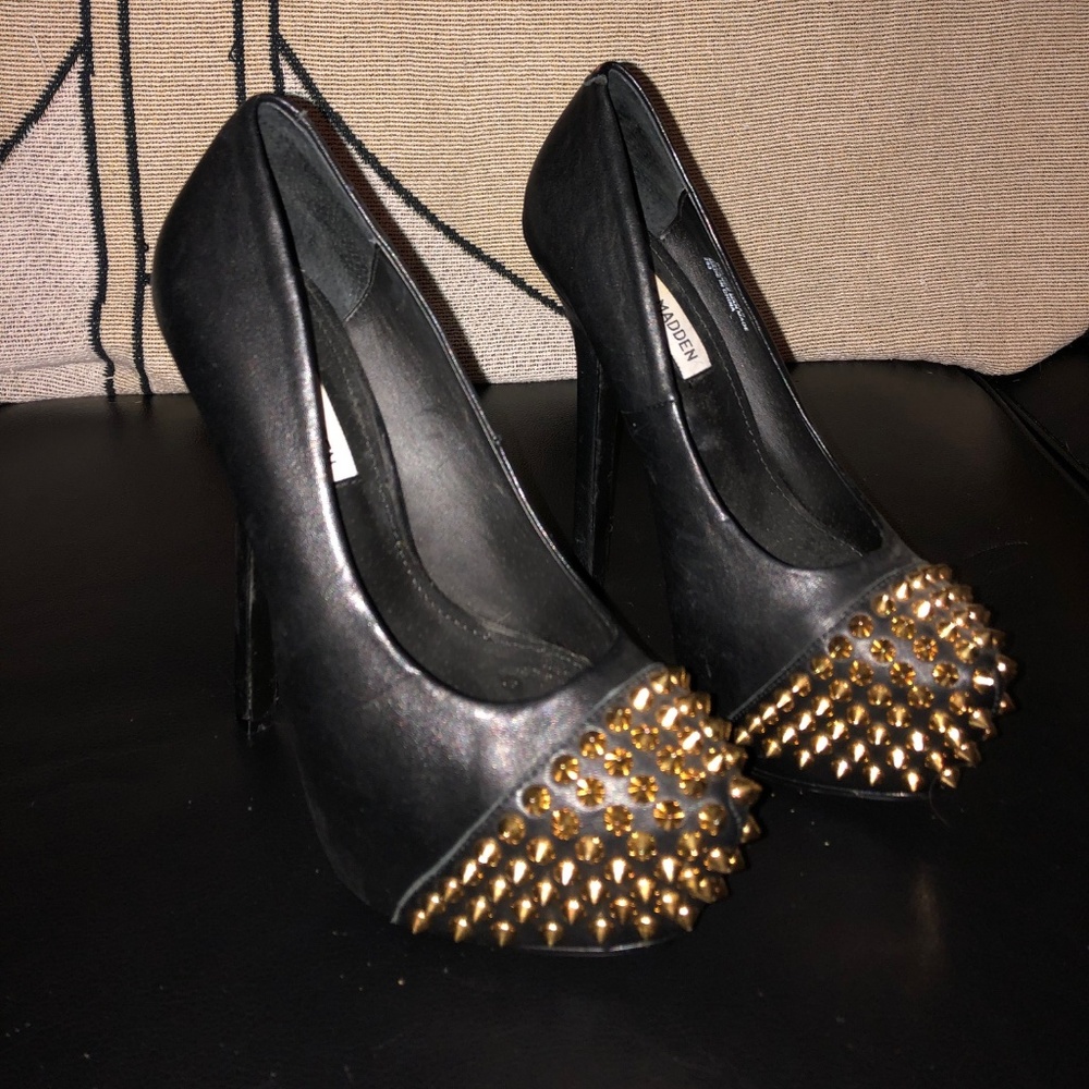 Steve Madden studded platform heels